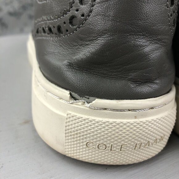 Cole Haan Men\'s Size 8M Winslow Grand Series Grey Leather Wingtip Sneakers Shoes main image 9